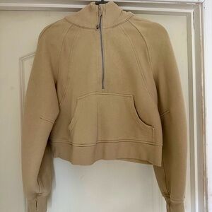 Lululemon 1/2 zip hooded scuba